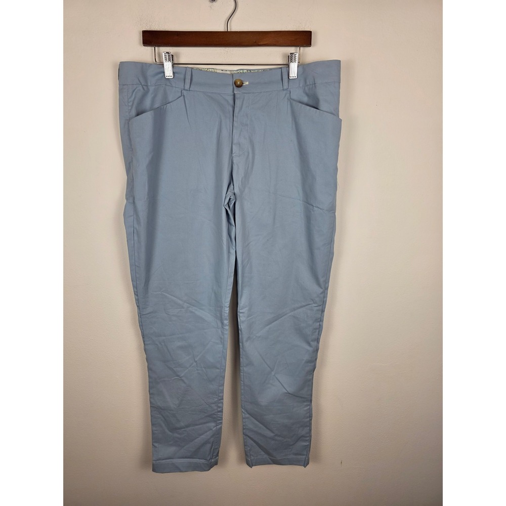 Kirrin Finch Chino Light Blue Tapered Cotton Trousers Womens 14